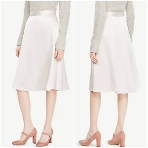 Women’s A-Line Midi Skirt in Light Pink